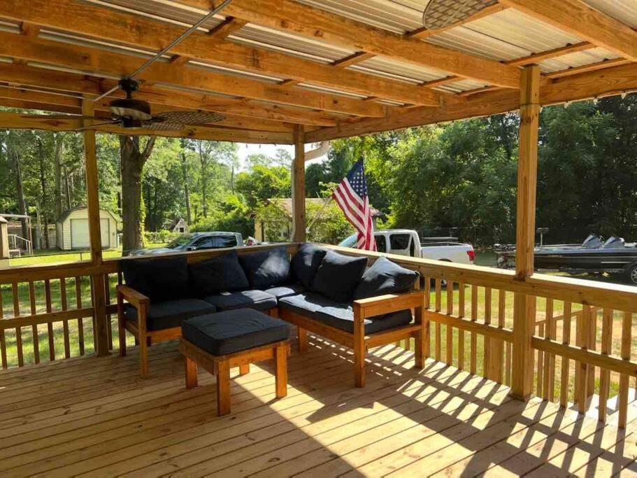 Fishermans Retreat With Patio At Lake Sam Rayburn Villa Brookeland Exterior foto